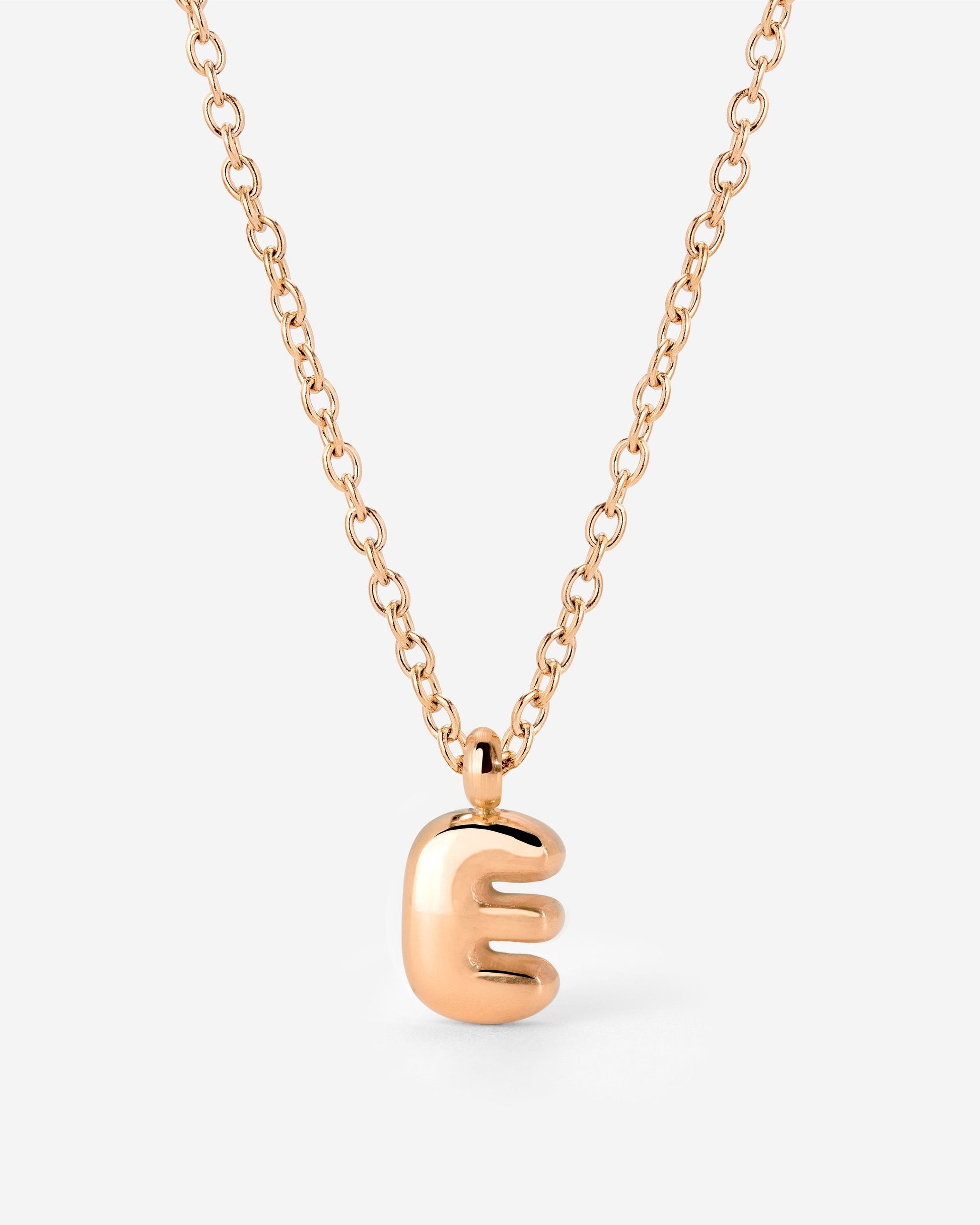 Bubble Letter Necklace Roségold