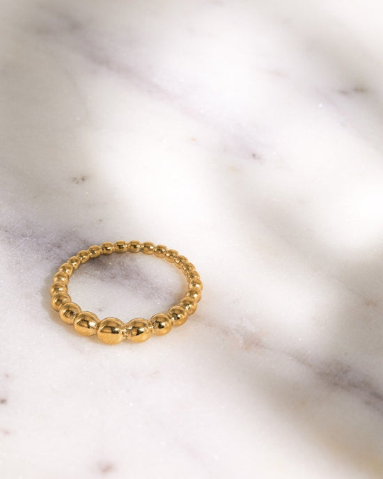 Beady Ring Silber