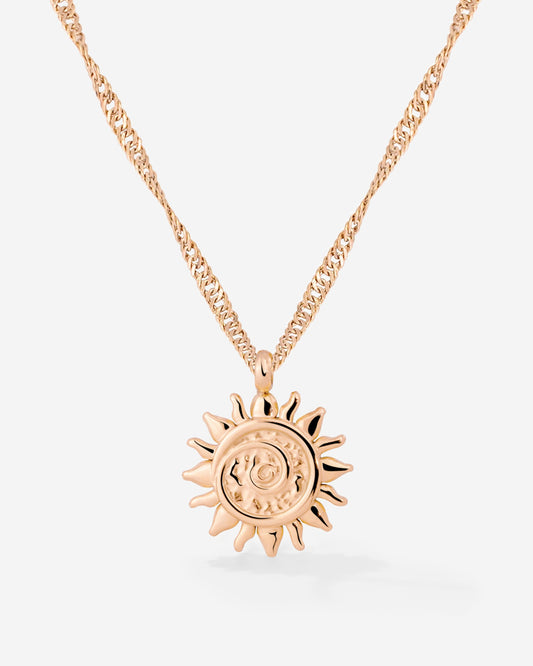 Sunny Swirl Necklace Roségold