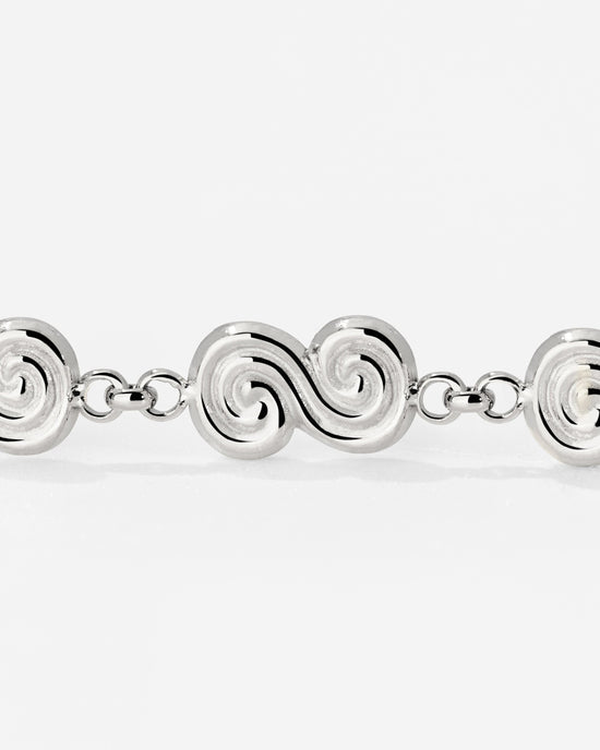 Serpent's Whisper Hoop Set Small Silber