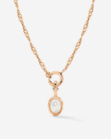 Glazed Singapore Chain Necklace Set Roségold