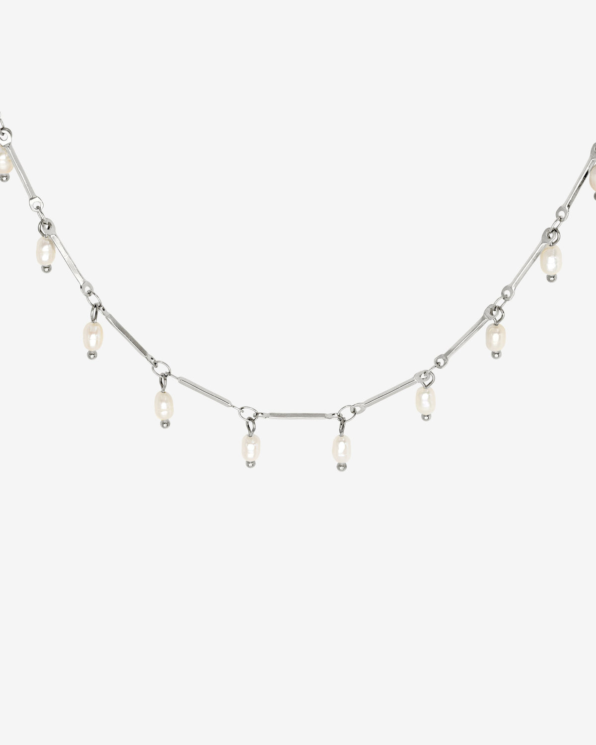 Annes Authentic Pearl Choker Silber