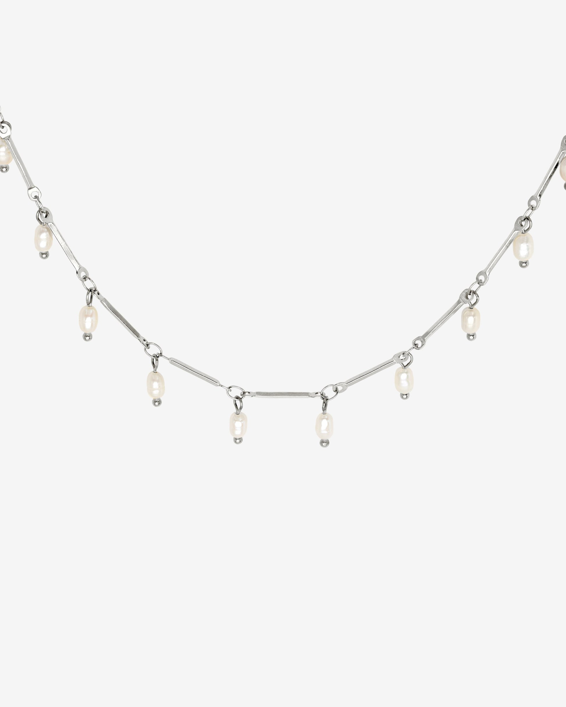 Annes Authentic Pearl Choker Silber