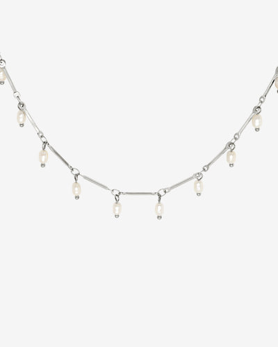 Annes Authentic Pearl Choker Silber