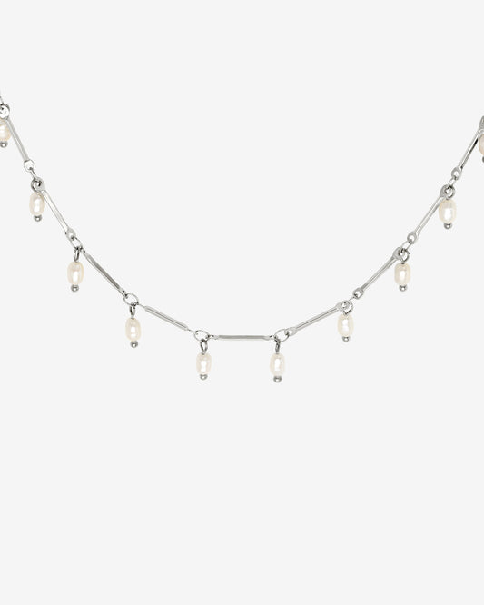 Annes Authentic Pearl Choker Silber