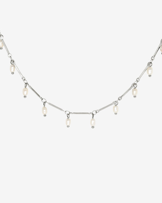 Annes Authentic Pearl Choker Silber