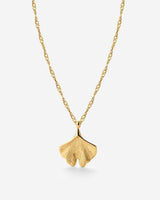 Ginkgo Leaf Necklace Gold