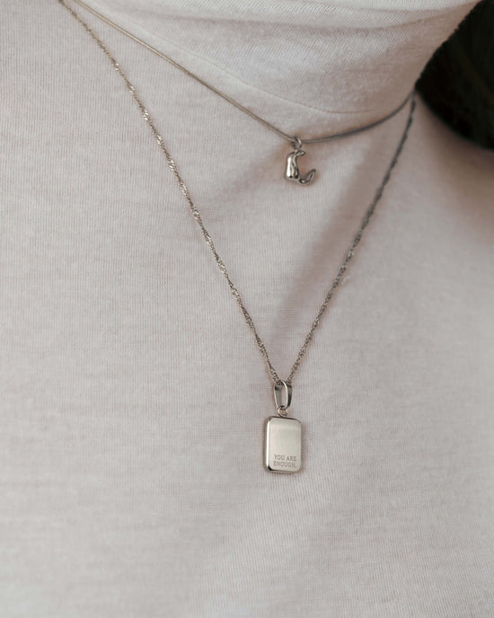 You are enough Necklace Silber