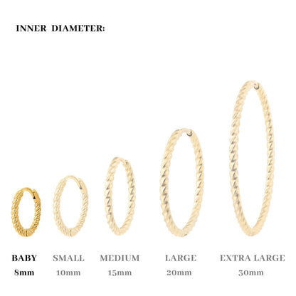 Twisted Hoop Set Baby