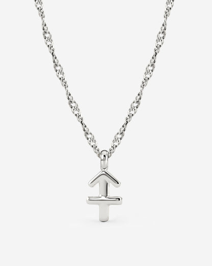 Sagittarius Bubble Necklace Silber