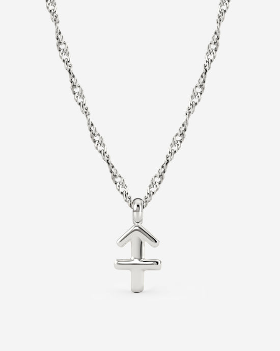 Sagittarius Bubble Necklace Silber