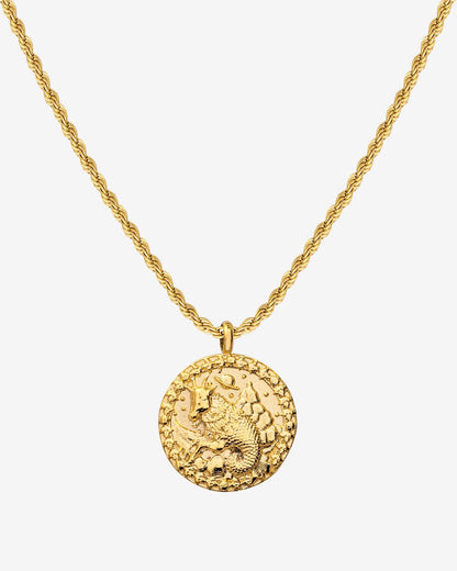 Zodiac Sign Necklace Gold