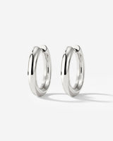 Chunky Hoopies Medium Silber