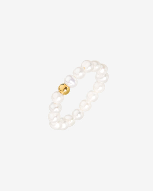 Summertime Pearl Ring Gold