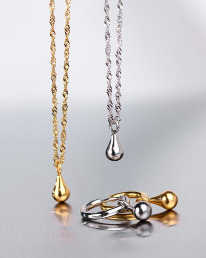 Drop it Necklace Gold