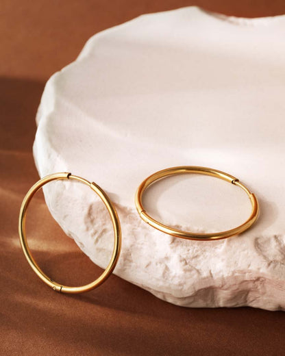 Extra Large Hoops Gold