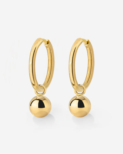 Bubbly Hoop Set Medium Gold
