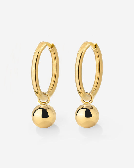 Bubbly Hoop Set Medium Gold
