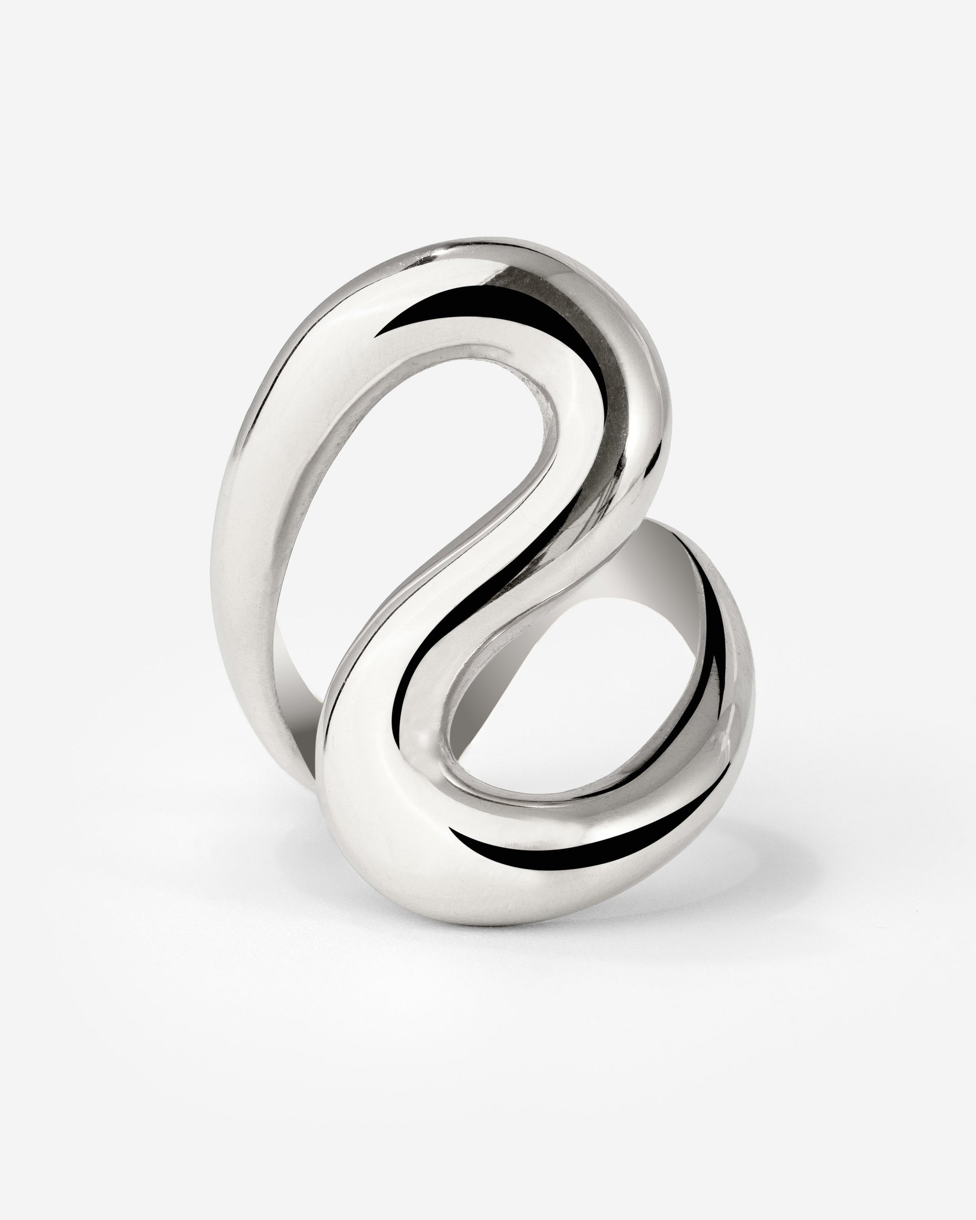 Coiled Ring Silber