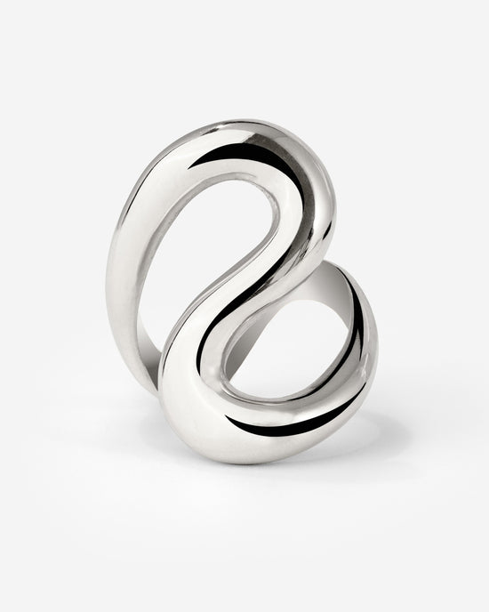 Coiled Ring Silber