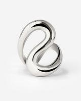 Coiled Ring Silber