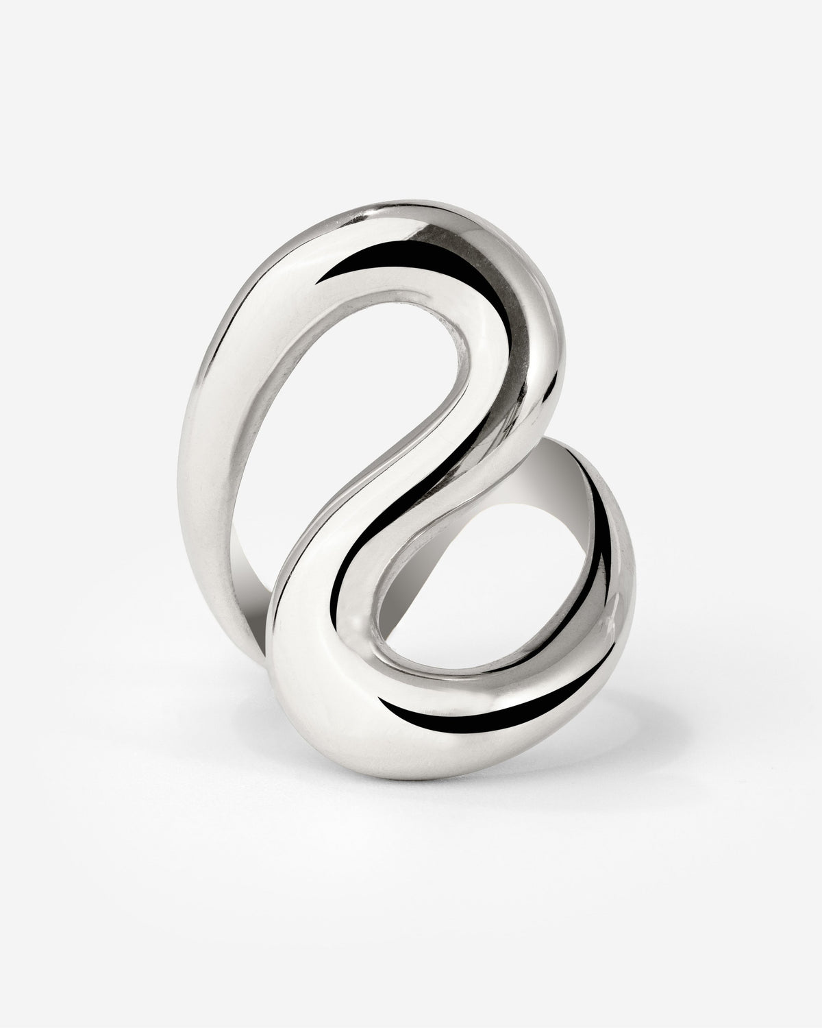 Coiled Ring Silber