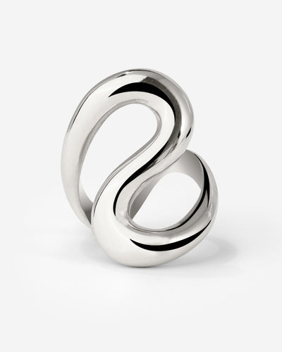 Coiled Ring Silber