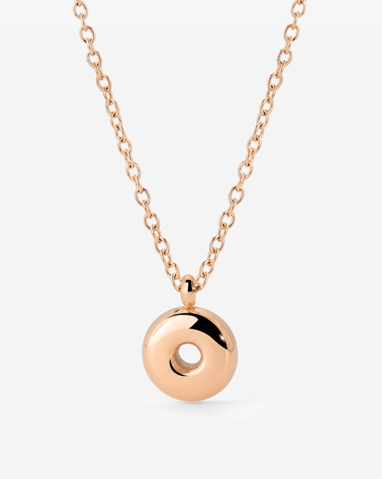 Bubble Letter Necklace Roségold