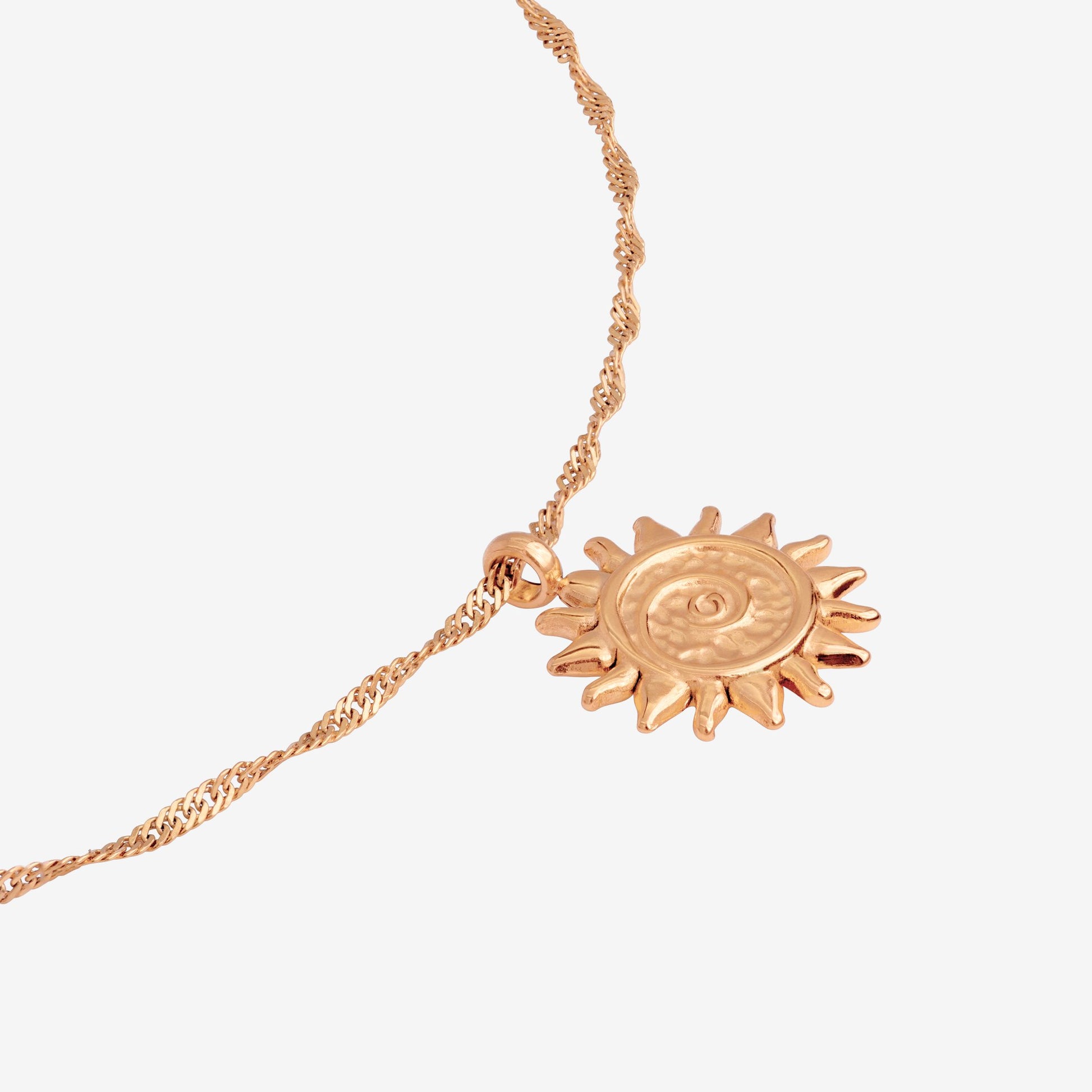 Free Sunny Swirl Necklace Roségold