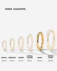 Chunky Hoopies Maxi Roségold