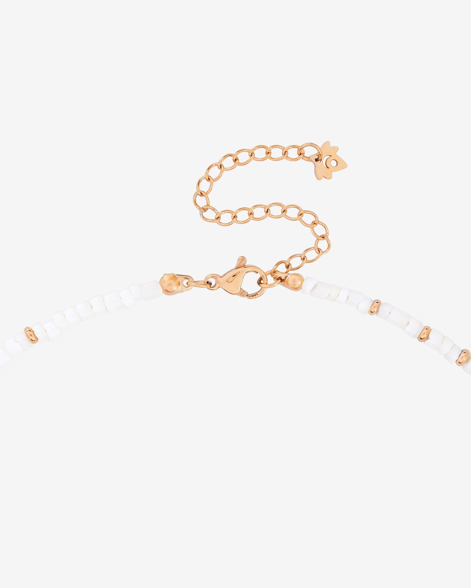 Puka Shell Necklace Roségold