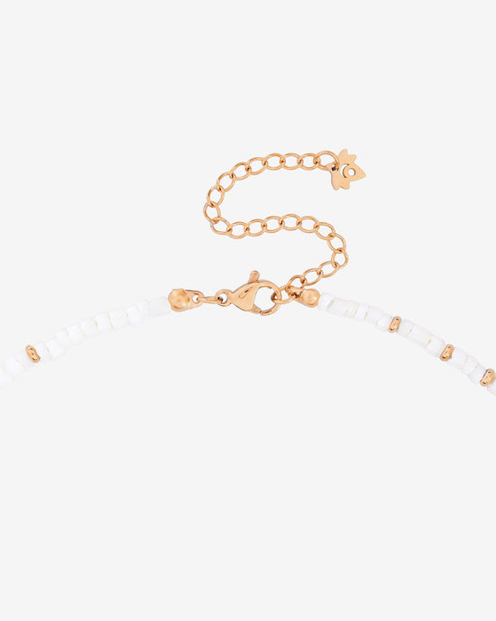 Puka Shell Necklace Roségold