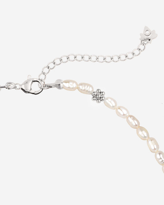 Blossom Pearl Choker Silber