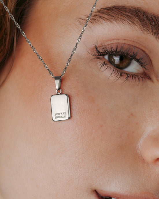 You are enough Necklace Silber