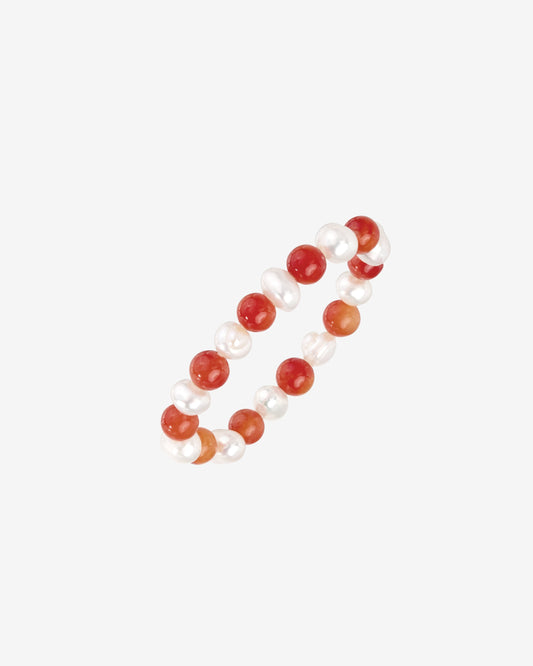 Coral Pearl Ring