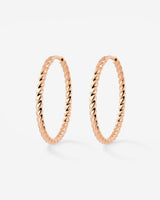 Twisted Hoops Large Roségold