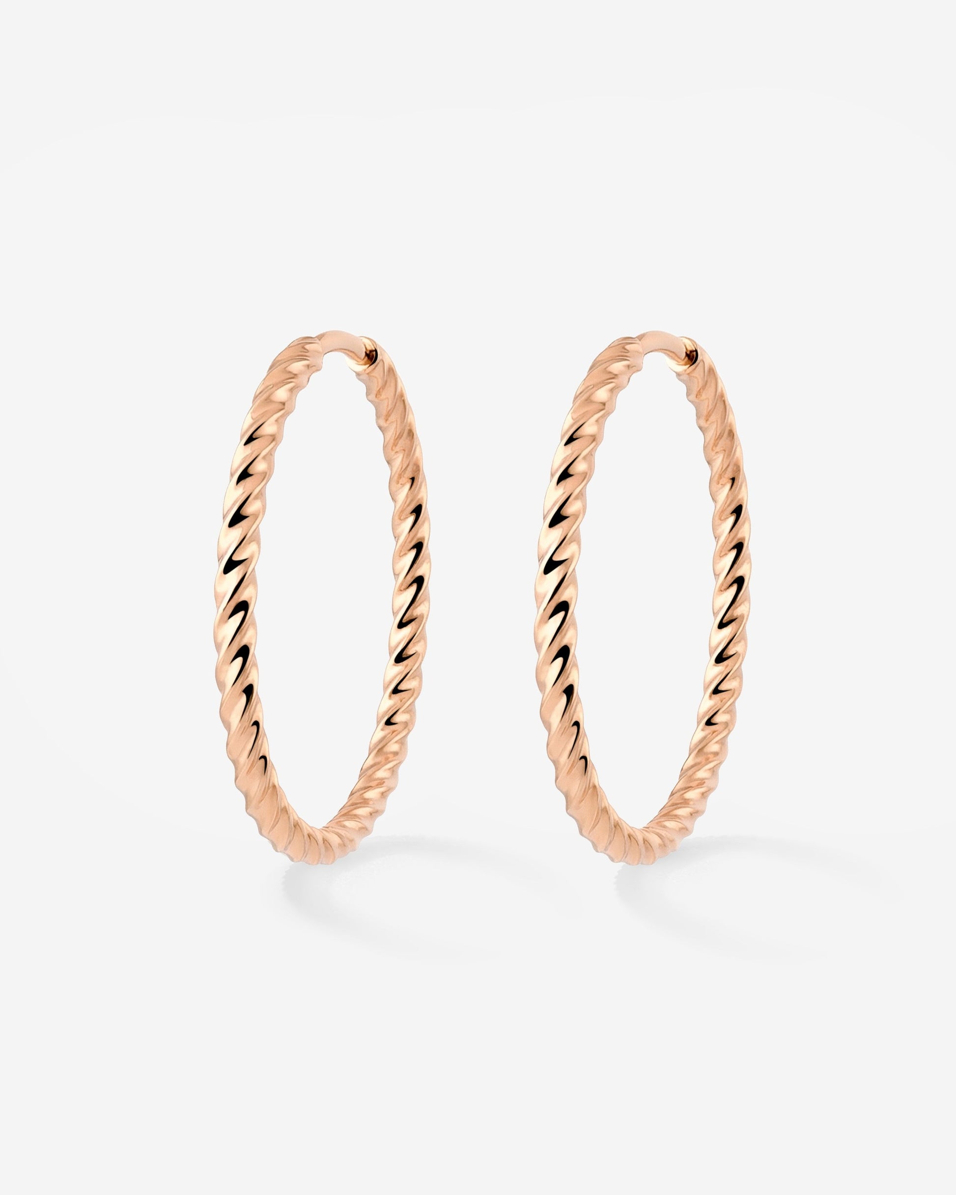 Twisted Hoops Large Roségold