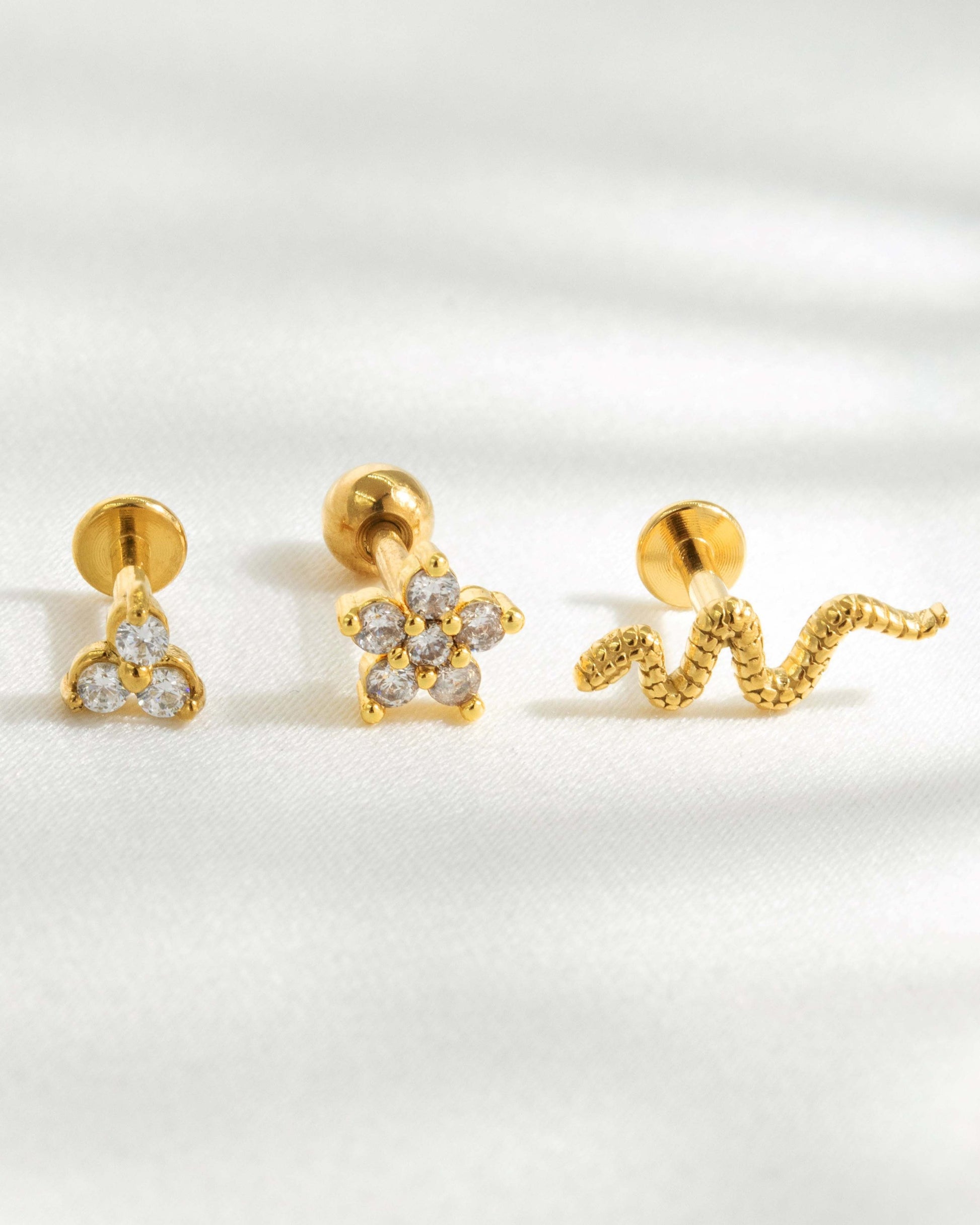 Snake Piercing Roségold