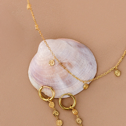 Swirl'n Choker Silber