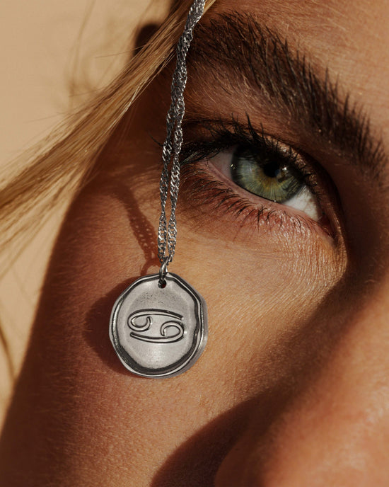 Zodiac Necklace – Cancer / Krebs Silber