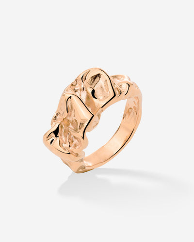 Crinkled Ring Roségold