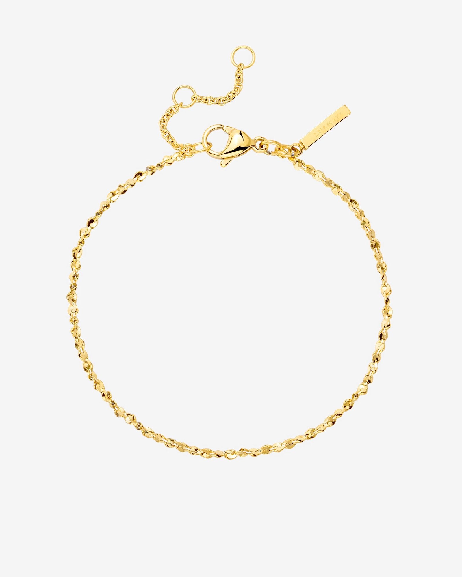 Tinsel Chain Bracelet Gold