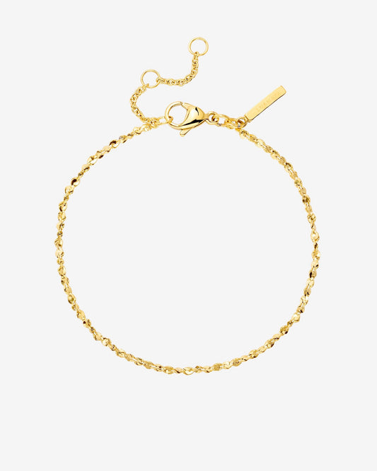 Tinsel Chain Bracelet Gold