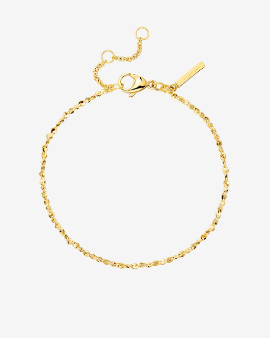 Tinsel Chain Bracelet Gold