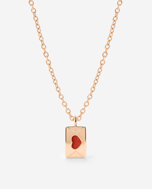 Love Letter Necklace Roségold