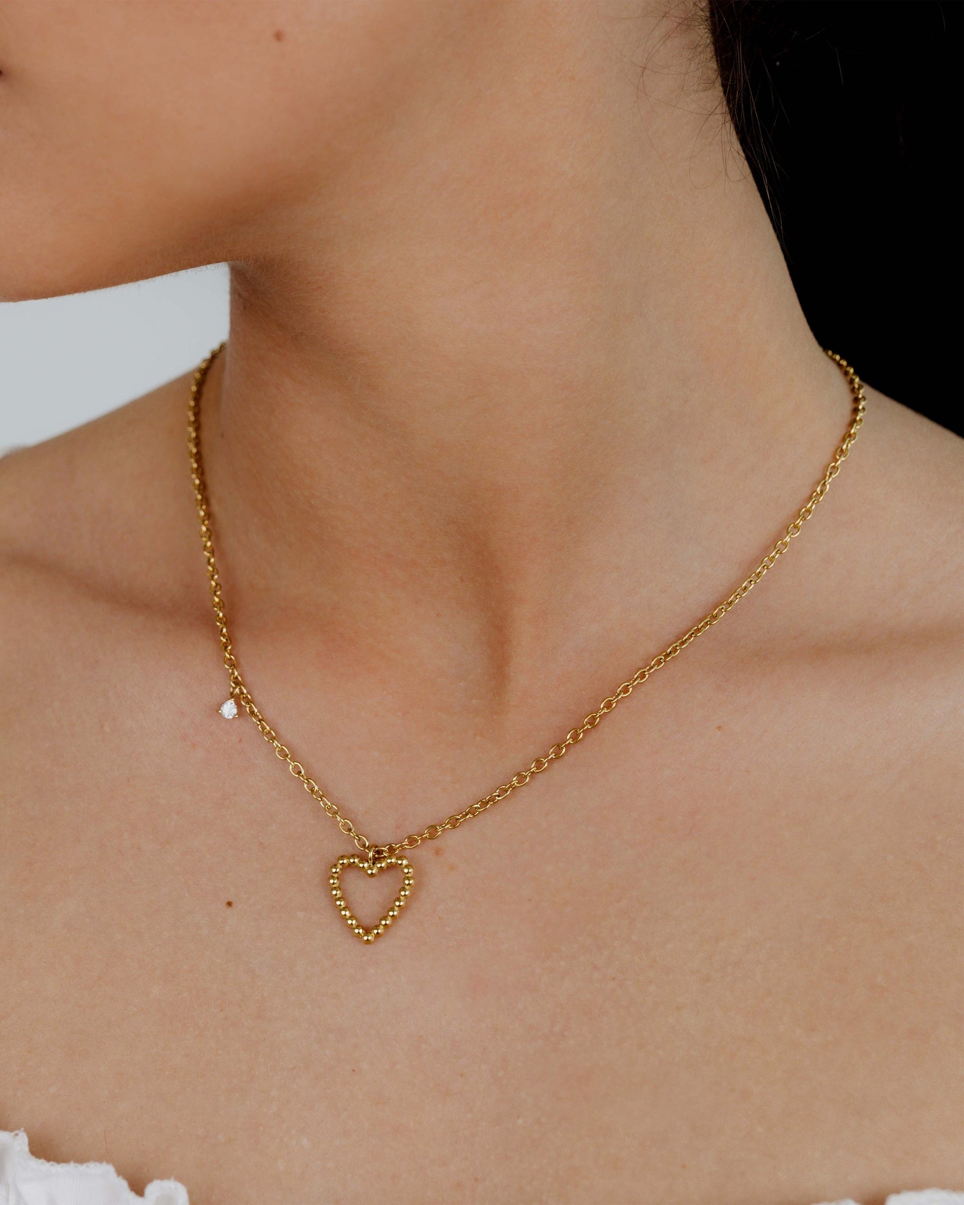 Heart of Gold Necklace Gold