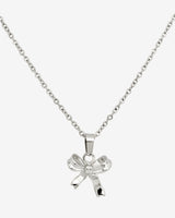 Pretty Ribbon Necklace Silber