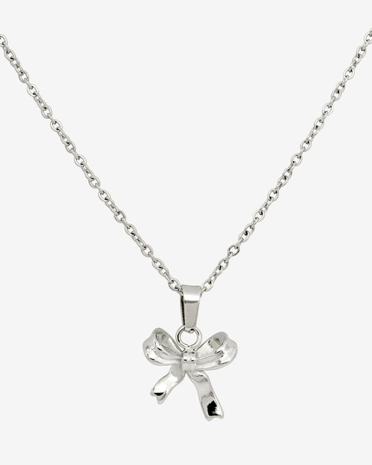 Pretty Ribbon Necklace Silber