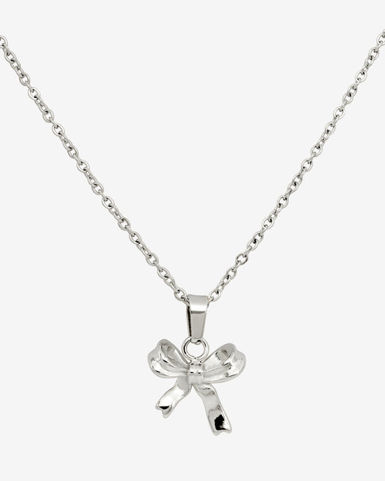 Pretty Ribbon Necklace Silber