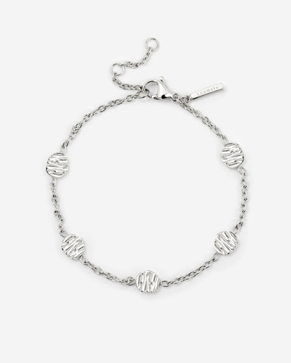 Boho Coin Bracelet Silber
